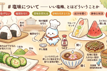 塩味についてのイメージイラスト